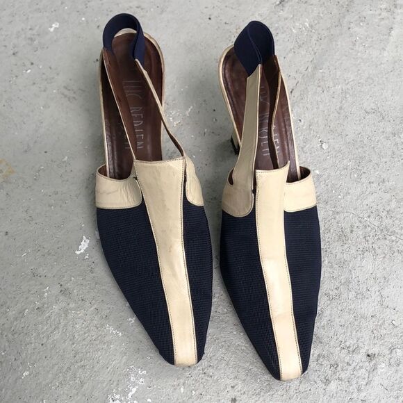 Vintage Luc Berjen slingbacks - Picture 1 of 10